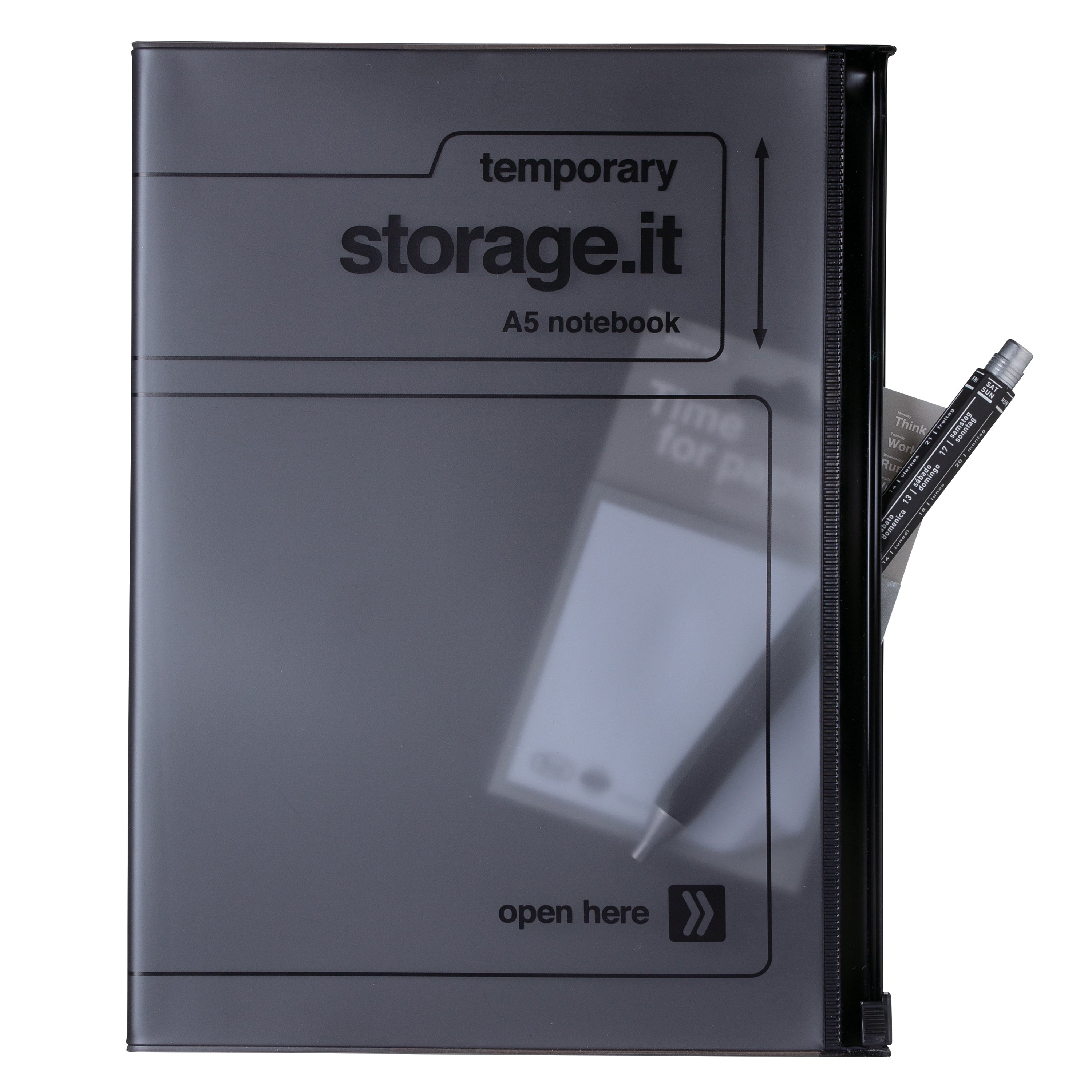 Storage.it  Carnet de notes A5 Couverture zippée recyclée – millenotes