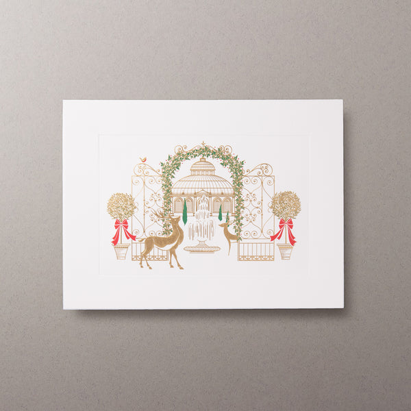 Winters Garden Christmas Cards Personalised