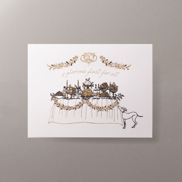 Feast For All Christmas Cards Personalised