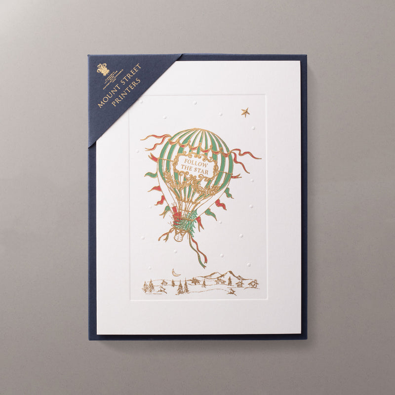 Hot Air Balloon Christmas Cards