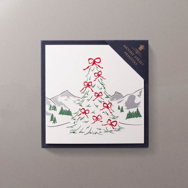 Ribbon Tree Christmas Cards